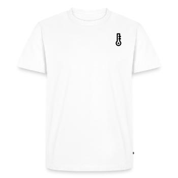 Termometer Icon - Men's Premium Organic T-Shirt - white - Front - Nico (187cm)