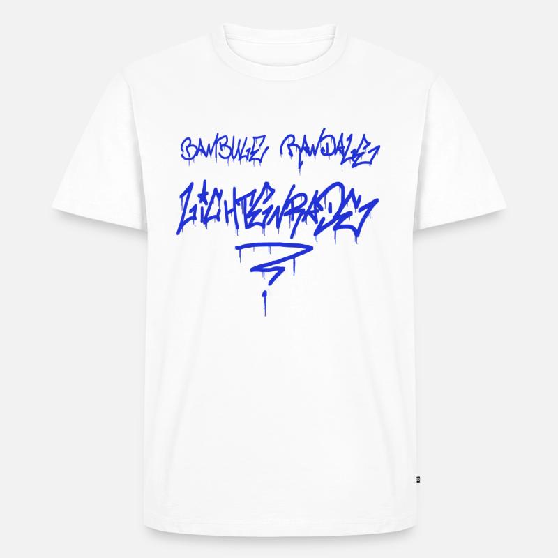 Bambule Randale Lichtenrade Graffiti - Männer Premium Bio T-Shirt - Weiß