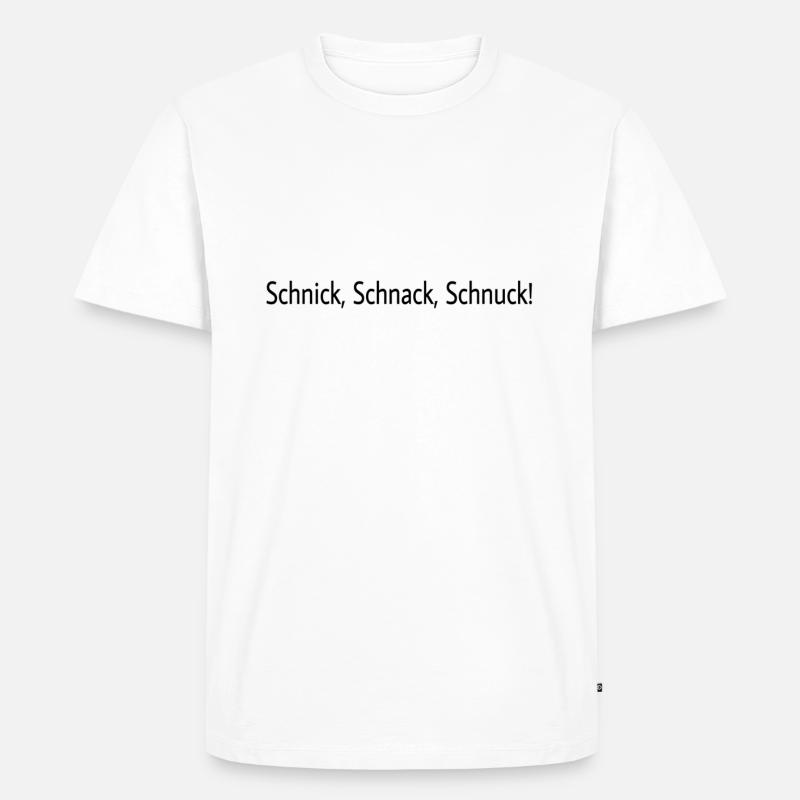 Schnick Schnack Schnuck - Männer Premium Bio T-Shirt - Weiß