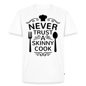 Best cook cook delicious cook kitchen funny thick - Men's Premium Organic T-Shirt - white - Front - Nico (187cm)