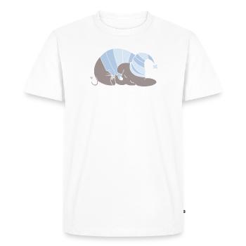 T-shirt j'peux pas j'suis en pyjama - T-shirt Premium bio Homme - blanc - Devant - Nico (187cm)