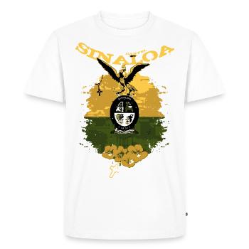 Sinaloa Mexique - T-shirt Premium bio Homme - blanc - Devant - Nico (187cm)