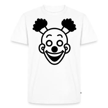 Clown - T-shirt Premium bio Homme - blanc - Devant - Nico (187cm)