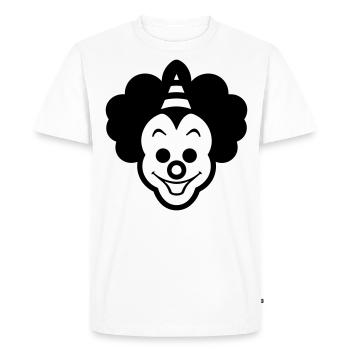 Clown - T-shirt Premium bio Homme - blanc - Devant - Nico (187cm)