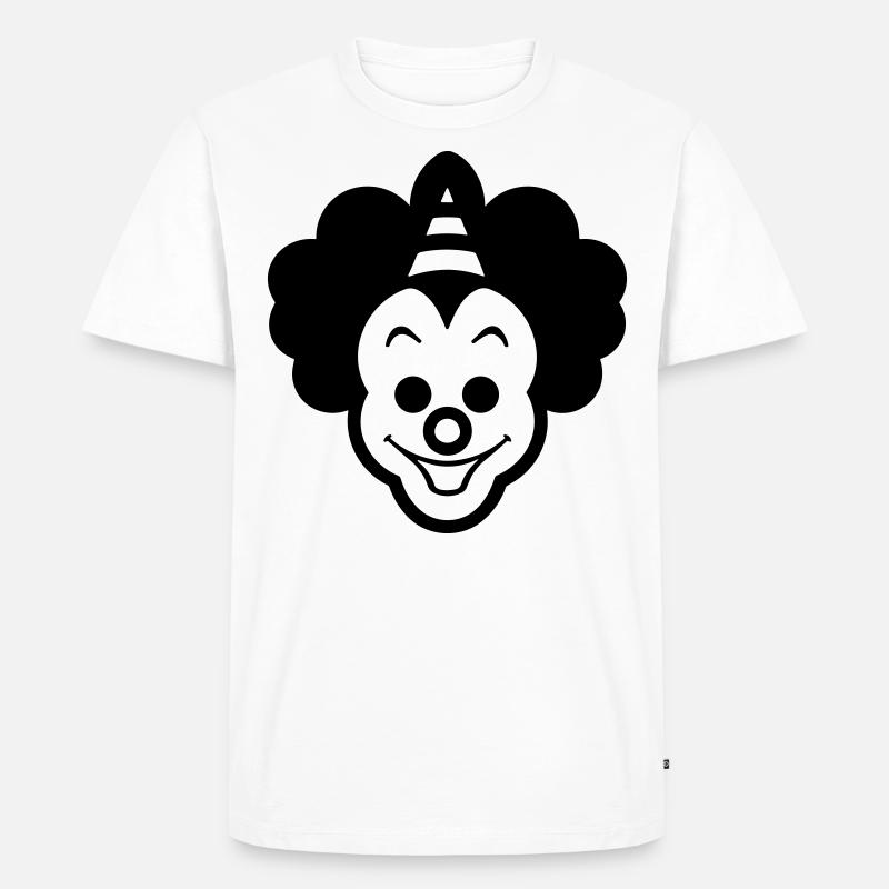 Clown - Männer Premium Bio T-Shirt - Weiß