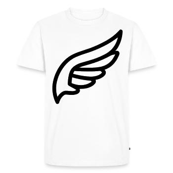 Ailes d'ange - T-shirt Premium bio Homme - blanc - Devant - Nico (187cm)