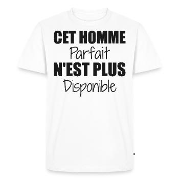 This perfect man is no longer available as a couple - Men's Premium Organic T-Shirt - white - Front - Nico (187cm)
