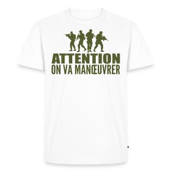 septième compagnie, militaire, militaire humour - T-shirt Premium bio Homme - blanc - Devant - Nico (187cm)