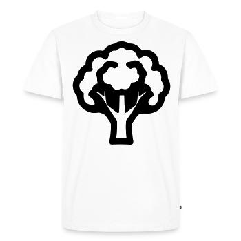 brocoli - T-shirt Premium bio Homme - blanc - Devant - Nico (187cm)