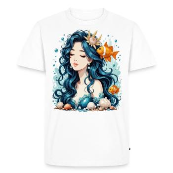 Magische Manga-Meerjungfrau - Männer Premium Bio T-Shirt - Weiß - Vorne - Nico (187cm)