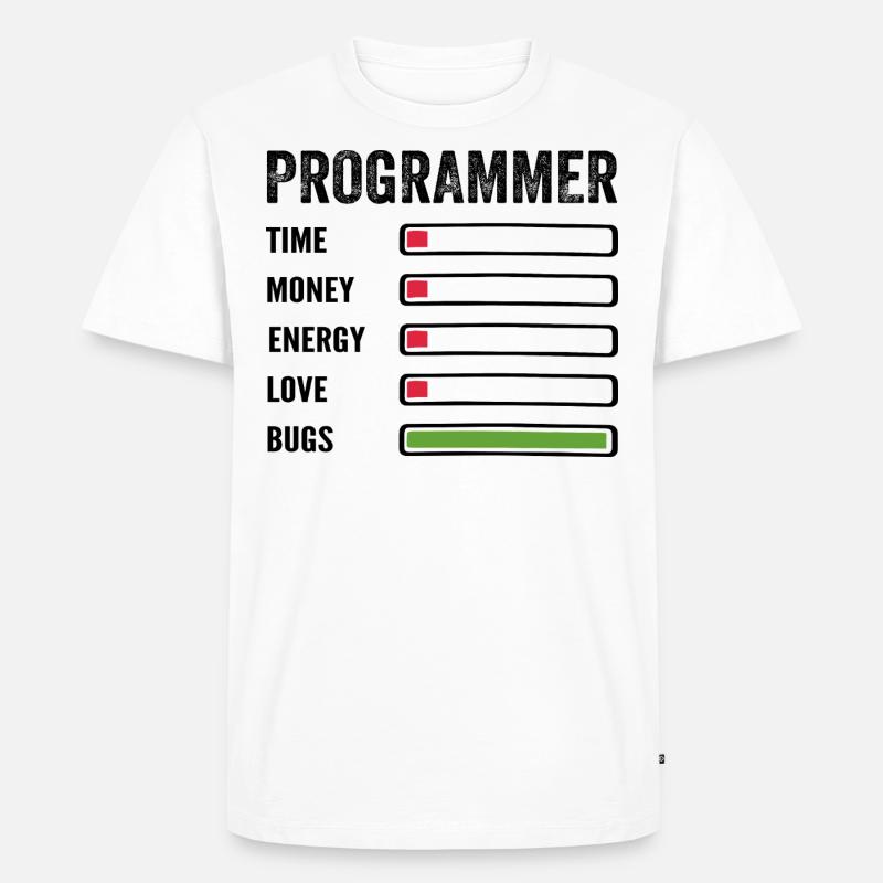 développeur humour programmeur codeur code - T-shirt Premium bio Homme - blanc