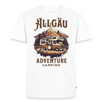 Allgäu Adventure Camping Outdoor - Men's Premium Organic T-Shirt - white - Front - Nico (187cm)