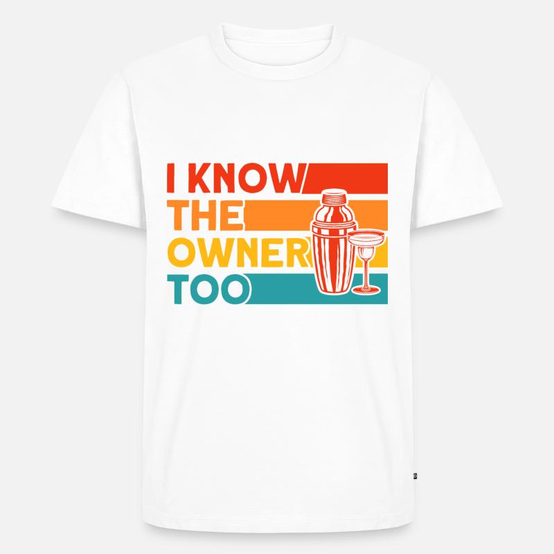 Barkeeper Kellner Service Geschenk - Männer Premium Bio T-Shirt - undefined