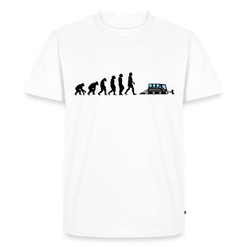 Snow groomer black Evolution snow groomers - Men's Premium Organic T-Shirt - white - Front - Nico (187cm)