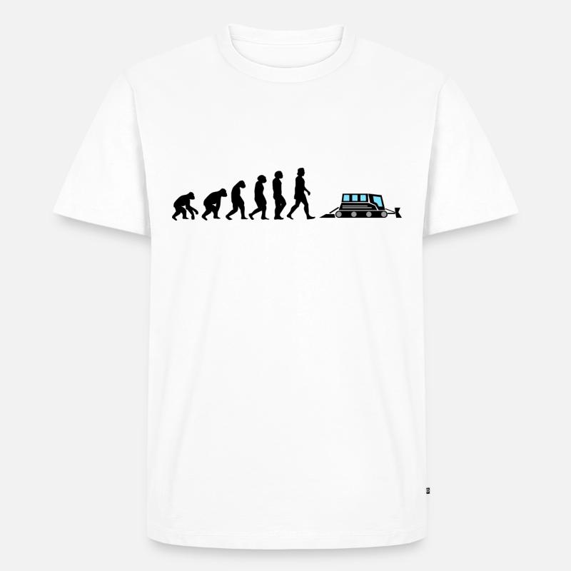 Dameuse noire Dameuse Evolution - T-shirt Premium bio Homme - blanc