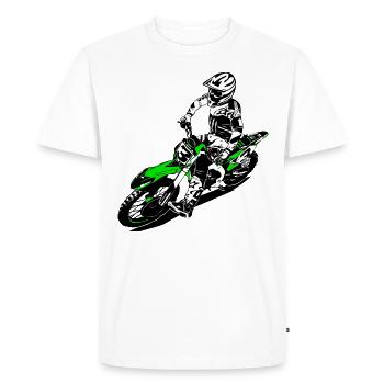 MotoCross - Supercross - MX - SX - FMX - Men's Premium Organic T-Shirt - white - Front - Nico (187cm)