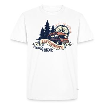 Kastenwagen - Männer Premium Bio T-Shirt - Weiß - Vorne - Nico (187cm)