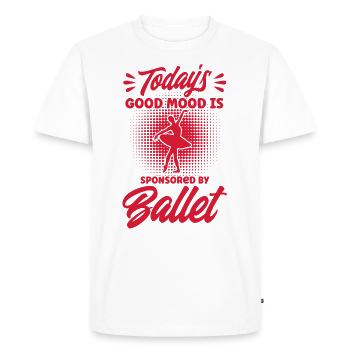 Ballet Filles Ballet Danse Ballet Danse - T-shirt Premium bio Homme - blanc - Devant - Nico (187cm)