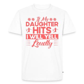 Football Mother Sports Fan Cadeau - T-shirt Premium bio Homme - blanc - Devant - Nico (187cm)