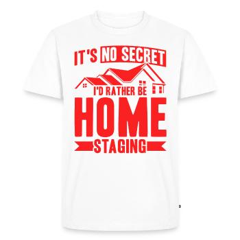 Design d’intérieur Maison Architecte d’intérieur - T-shirt Premium bio Homme - blanc - Devant - Nico (187cm)