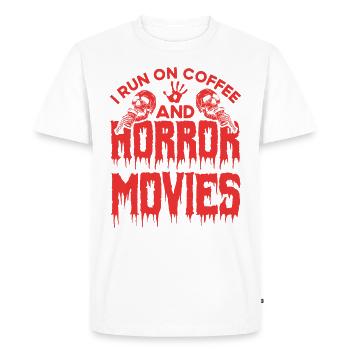 Film d’horreur Film d’horreur Film d’horreur Slasher Film Cadeau - T-shirt Premium bio Homme - blanc - Devant - Nico (187cm)