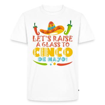 Cinco De Mayo Party Viva Mexico Cinco De Mayo Lehr - T-shirt Premium bio Homme - blanc - Devant - Nico (187cm)
