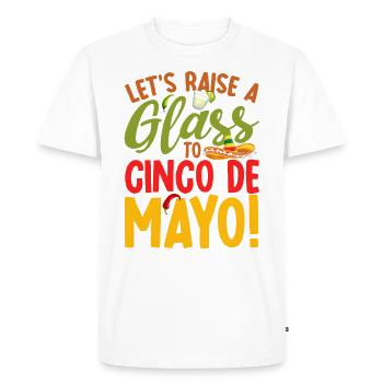 Cinco De Mayo Party Viva Mexico Cinco De Mayo Lehr - T-shirt Premium bio Homme - blanc - Devant - Nico (187cm)