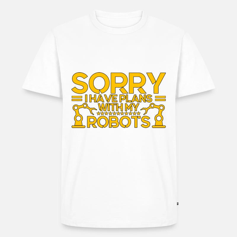 Robotik Ingenieur Lehrer Technik Geschenk - Männer Premium Bio T-Shirt - undefined
