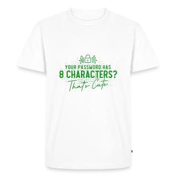 Network Security Specialist Gift - Men's Premium Organic T-Shirt - white - Front - Nico (187cm)