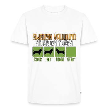 Schwedischer Vallhund Västgötaspets suédois - T-shirt Premium bio Homme - blanc - Devant - Nico (187cm)