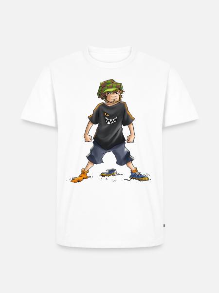 Die Wilden Kerle Juli Pose - Männer Premium Bio T-Shirt - Weiß