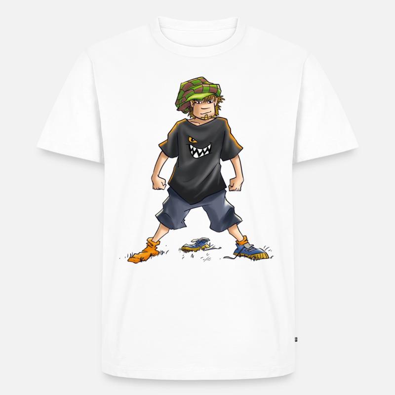 Die Wilden Kerle Juli Pose - Männer Premium Bio T-Shirt - Weiß