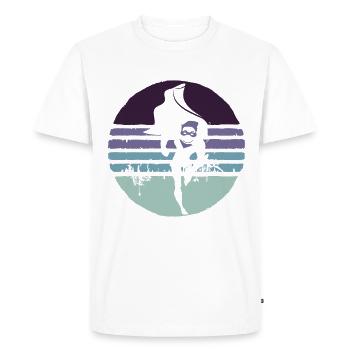 Super papy - T-shirt Premium bio Homme - blanc - Devant - Nico (187cm)