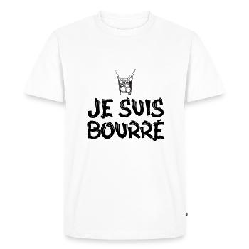 surprise je suis bourré - T-shirt Premium bio Homme - blanc - Devant - Nico (187cm)
