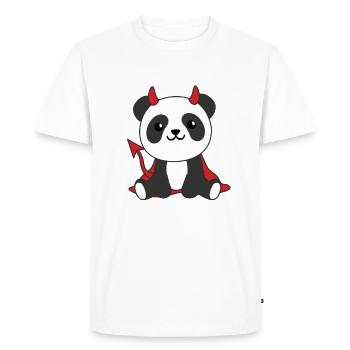 Panda Halloween Sweet Devil Kids Costume de sorcière - T-shirt Premium bio Homme - blanc - Devant - Nico (187cm)