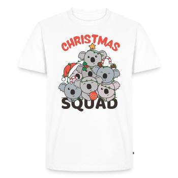 Koala Christmas Tree Christmas Squad Koalas - Men's Premium Organic T-Shirt - white - Front - Nico (187cm)