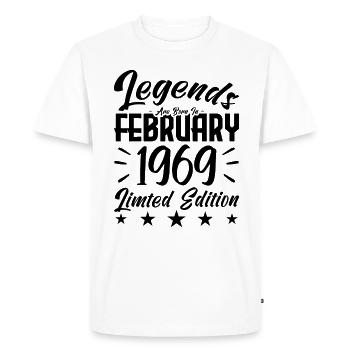 Naissance En Février 1969. Cadeau d'anniversaire. - T-shirt Premium bio Homme - blanc - Devant - Nico (187cm)