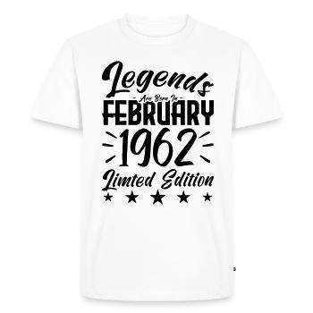 1962 births. Birthday gift. - Men's Premium Organic T-Shirt - white - Front - Nico (187cm)
