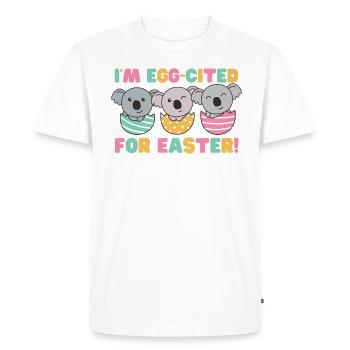 sweet koalas for Easter with Easter eggs koala - Men's Premium Organic T-Shirt - white - Front - Nico (187cm)