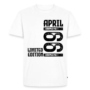 Gift April 1991. Anniversary April 1991. April. - Men's Premium Organic T-Shirt - white - Front - Nico (187cm)