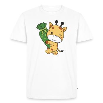 bye bye kindergarten hello school giraffe - Men's Premium Organic T-Shirt - white - Front - Nico (187cm)
