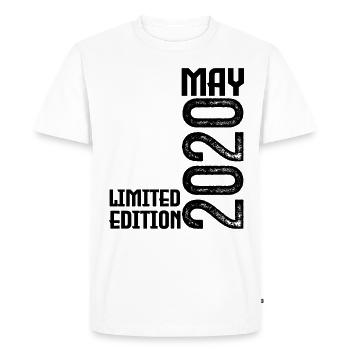 Gift May 2020. Anniversary May 2020. May 2020. - Men's Premium Organic T-Shirt - white - Front - Nico (187cm)
