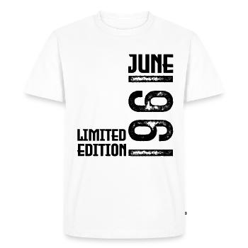 Cadeau juin 1961 anniversaire Juin 1961. juin 1961 - T-shirt Premium bio Homme - blanc - Devant - Nico (187cm)