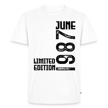 Gift June 1987 anniversary June 1987. June 1987 - Men's Premium Organic T-Shirt - white - Front - Nico (187cm)