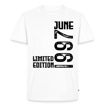 Gift June 1997 anniversary June 1997. June 1997 - Men's Premium Organic T-Shirt - white - Front - Nico (187cm)