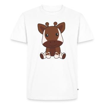 Okapi cute animals for kids manga okapis - Men's Premium Organic T-Shirt - white - Front - Nico (187cm)