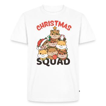 Hamster Arbre de Noël Escouade de Noël Hamster - T-shirt Premium bio Homme - blanc - Devant - Nico (187cm)
