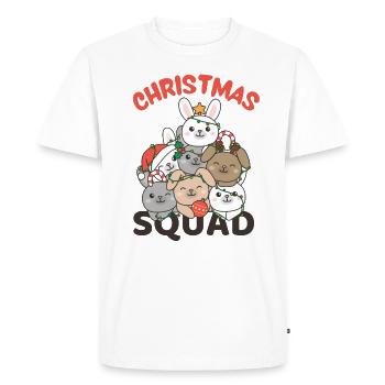 Lapin Arbre de Noël Lapin Escouade de Noël Lapins - T-shirt Premium bio Homme - blanc - Devant - Nico (187cm)