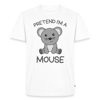 Imagine I'm a Mouse Halloween - Men's Premium Organic T-Shirt - white - Front - Nico (187cm)