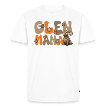 Irish Glen d’Imaal Terrier Groovy Glen Mama - T-shirt Premium bio Homme - blanc - Devant - Nico (187cm)